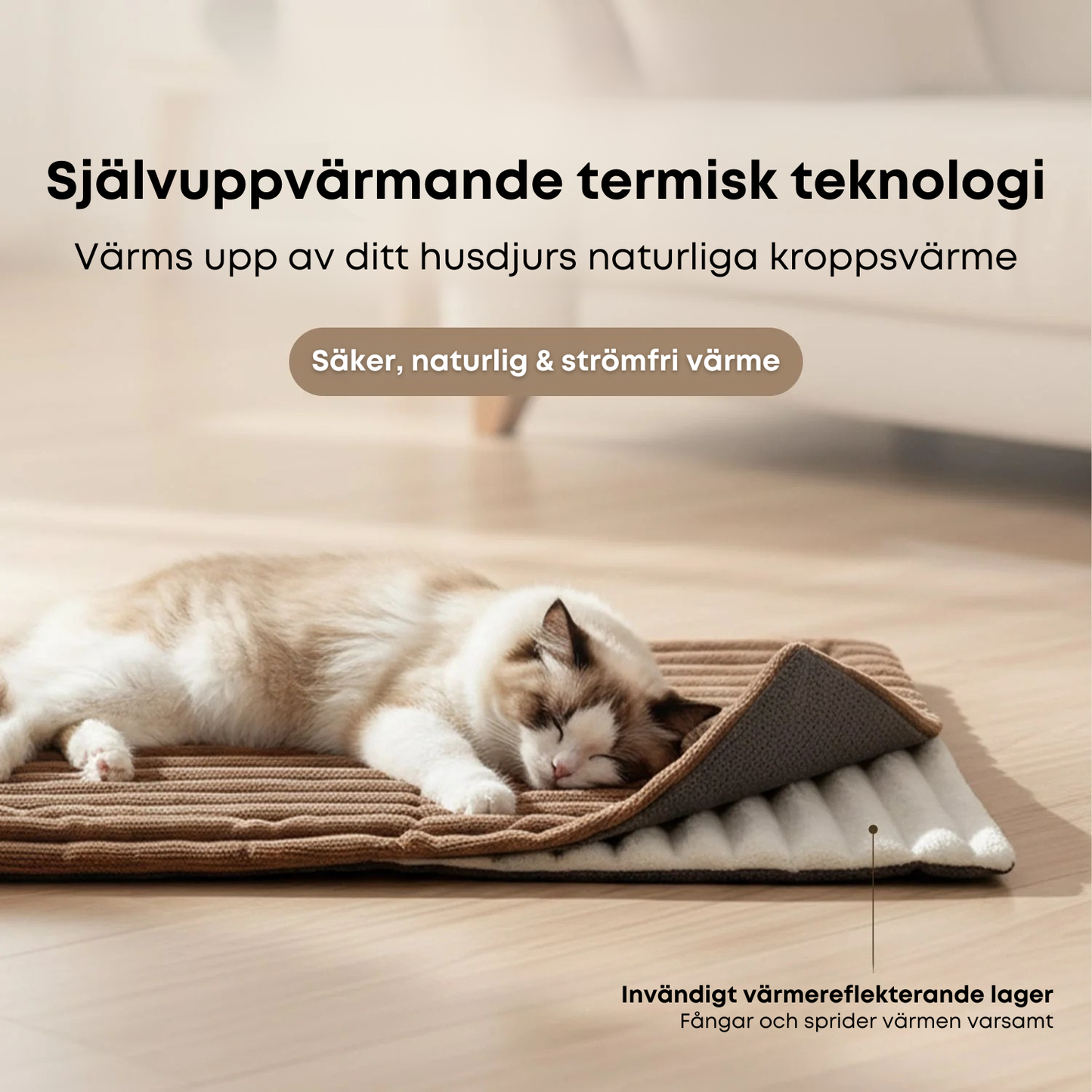 WarmPaws™ - Självvärmande bädd för husdjur